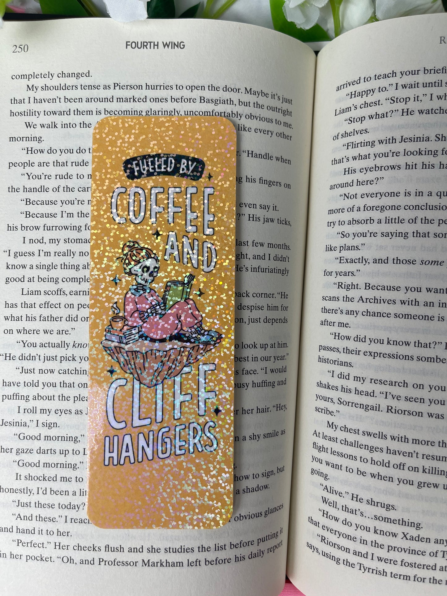 Fueled By Coffee And Cliff Hangers Bookmark