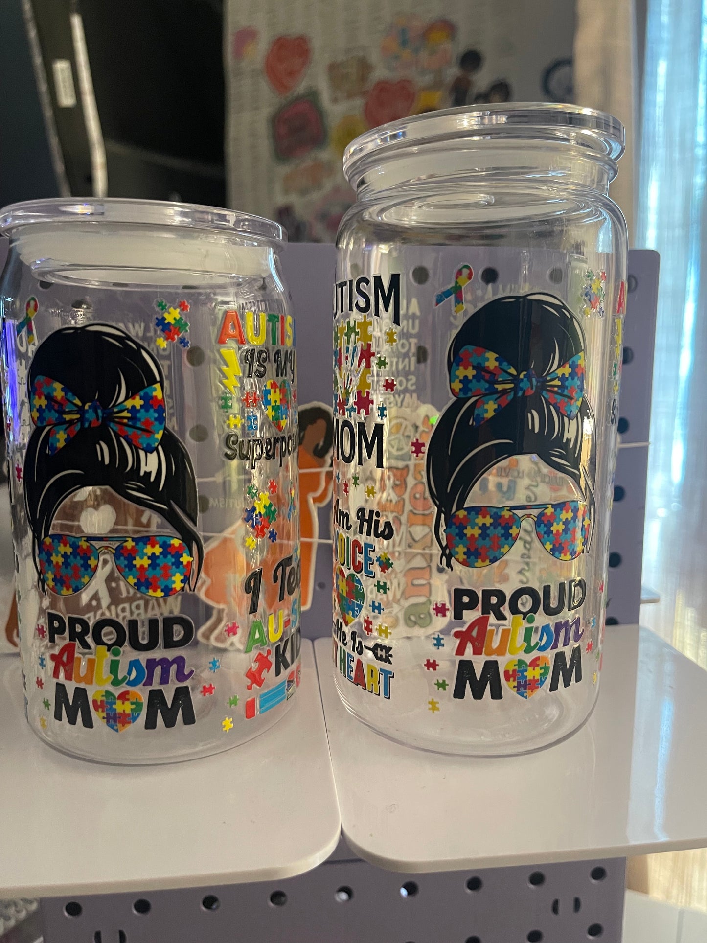 Proud Autism Mom- 20 oz Acrylic Cup