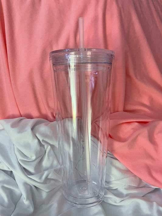 24 oz Acrylic Snowglobe Tumbler