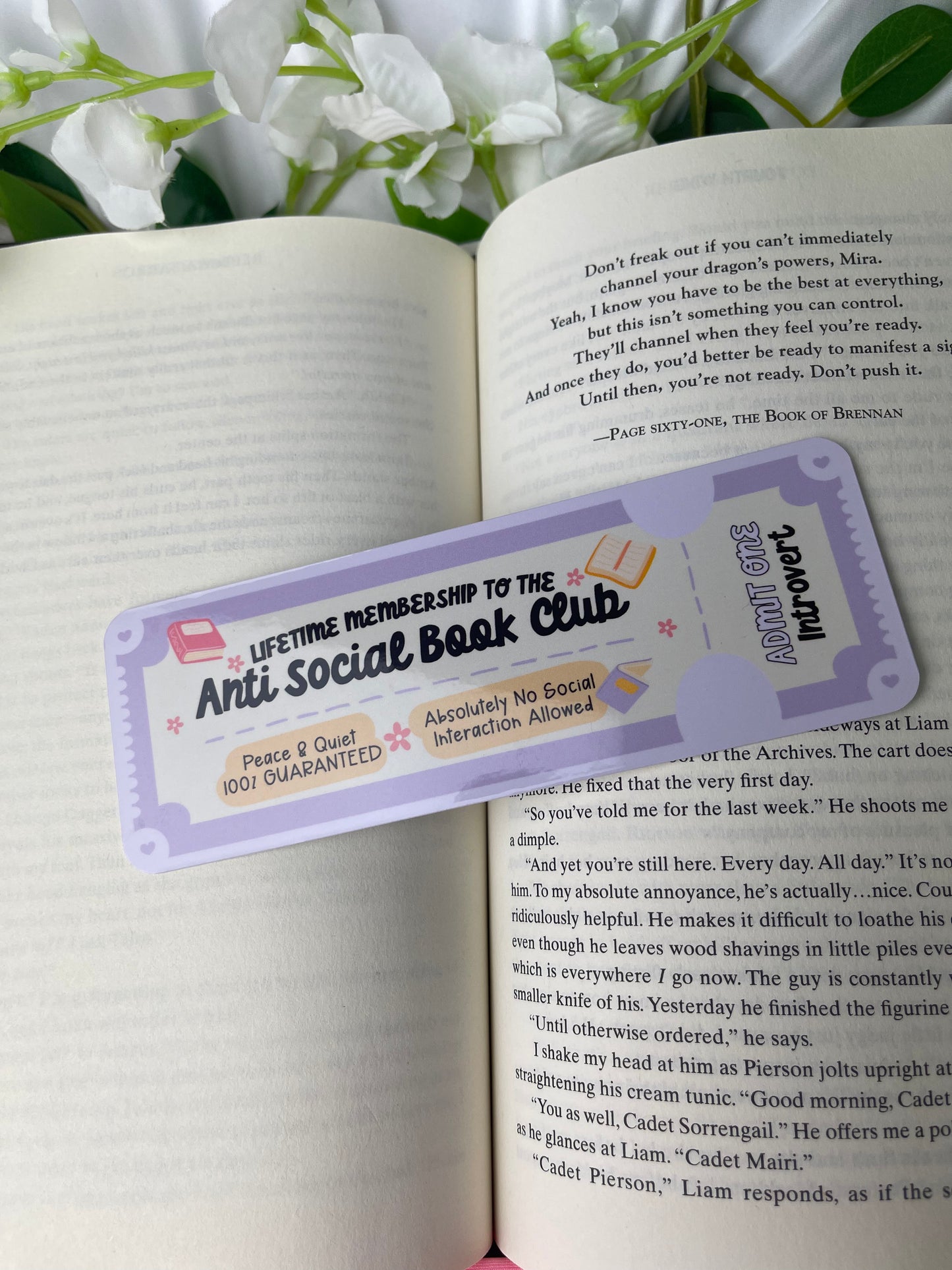 Anti-Social Book Club Bookmark