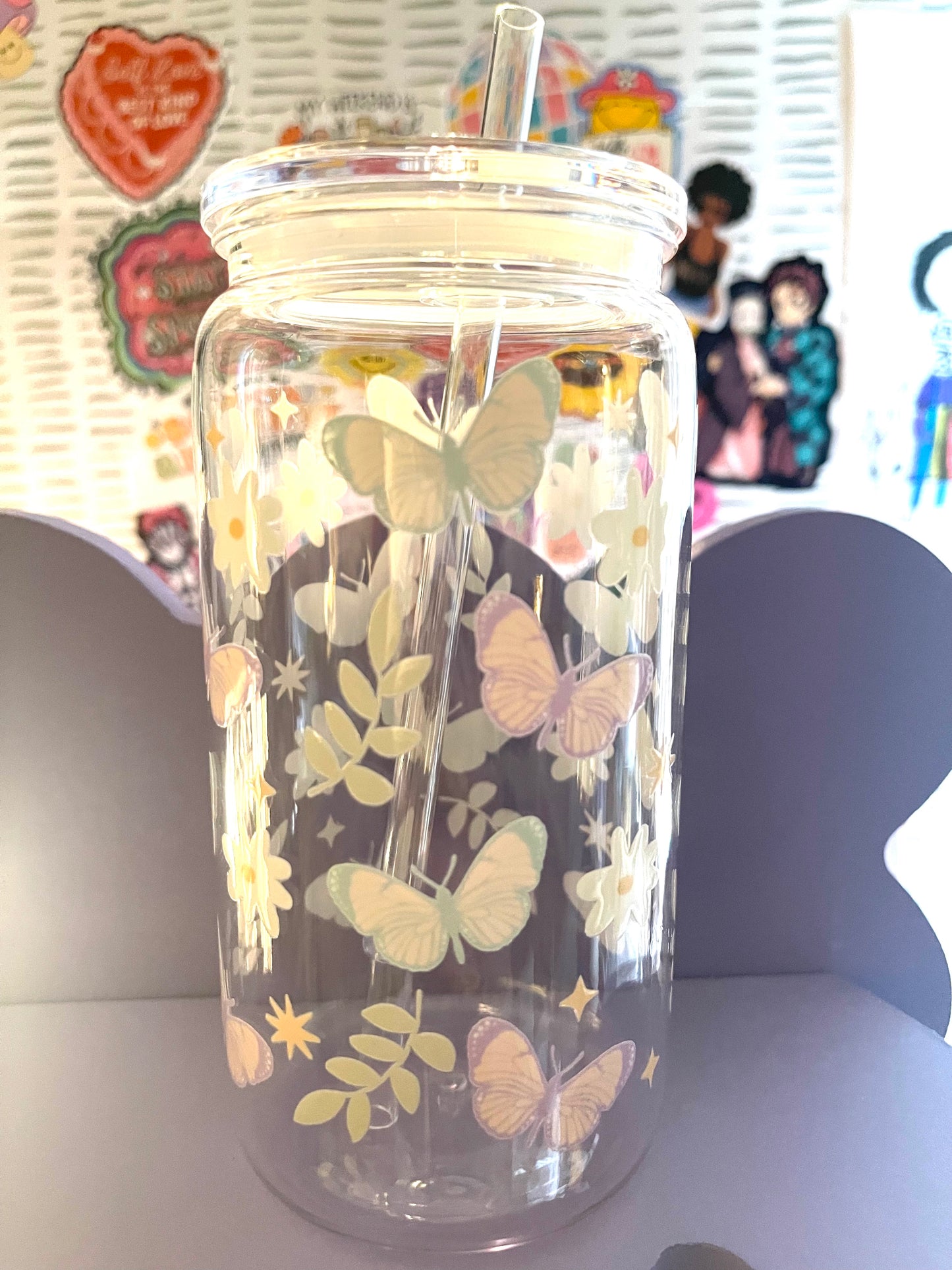 Butterflies- 16oz Acrylic Tumbler