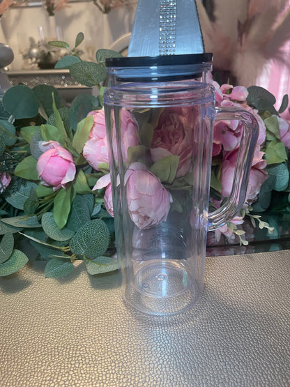 20 oz Snowglobe Tumbler w/ Handle