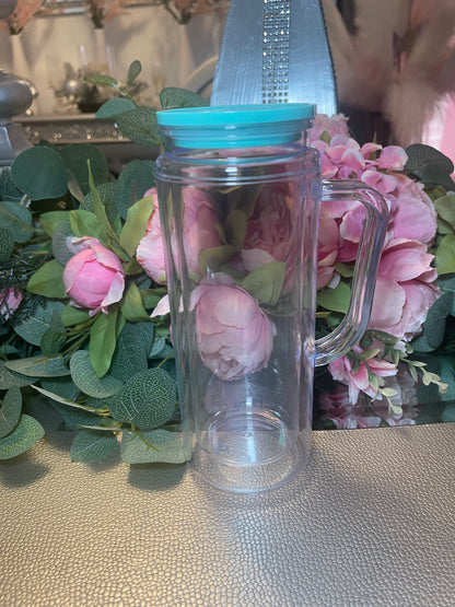 20 oz Snowglobe Tumbler w/ Handle