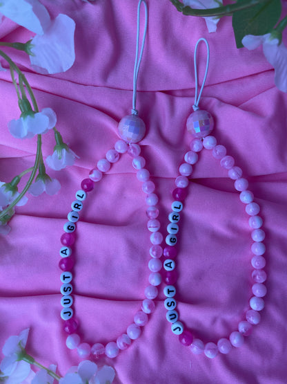 Just A Girl Bag Charm
