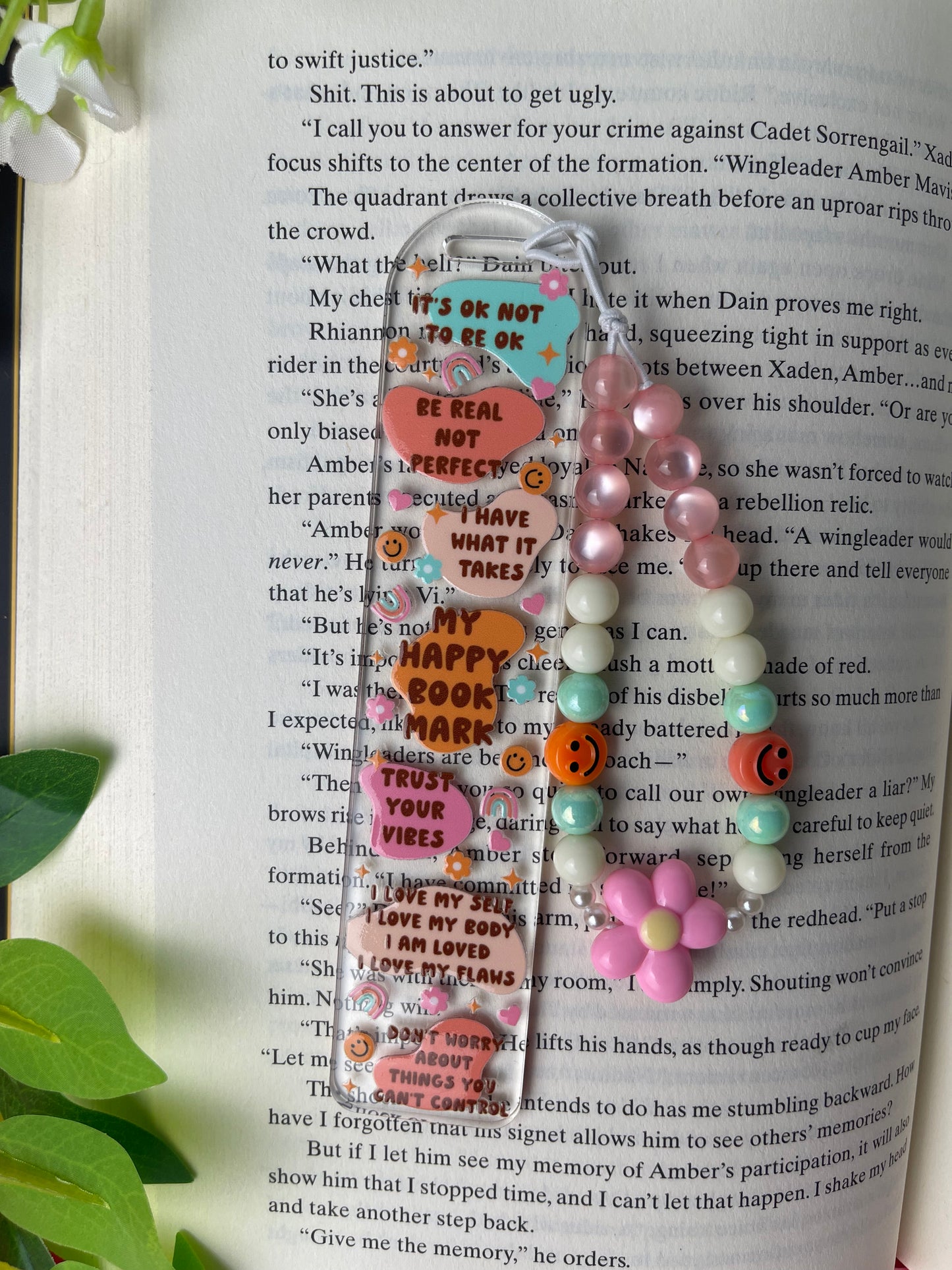 Acrylic Bookmarks w/ Charms