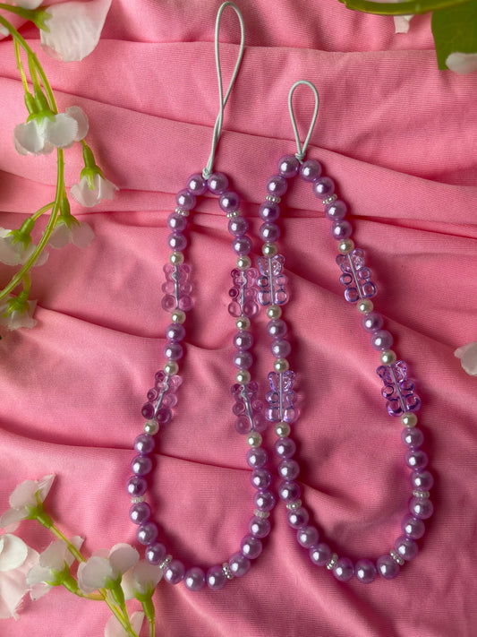 Purple Gummy Bear Bag Charm